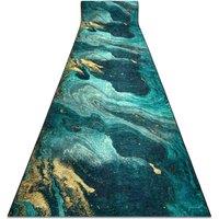 RugsX Anti-Slip Lotus Runner in Green | Size: 120 cm x 260 cm