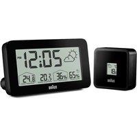 Braun Digital Weather Station Alarm Clock in Black