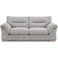 Bliss Furniture Amalfi 3 Seater Claude Sofa Modern Plush Fabric in Silver | Size: 3 Pack