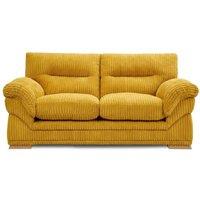 Bliss Furniture Amalfi 2 Seater Claude Sofa Modern Plush Fabric in Mustard | Size: 2 Pack