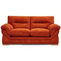 Bliss Furniture Amalfi 3 Seater Claude Sofa Modern Plush Fabric in Orange | Size: 3 Pack