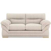 SOFASELECTION UK Amalfi 2 Seater Claude Sofa Modern Plush Fabric in Cream | Size: 2 Pack