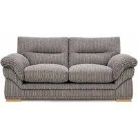 SOFASELECTION UK Amalfi 2 Seater Claude Sofa Modern Plush Fabric in Grey | Size: 2 Pack