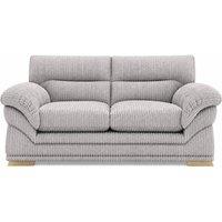 SOFASELECTION UK Amalfi 2 Seater Claude Sofa Modern Plush Fabric in Silver | Size: 2 Pack