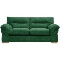SOFASELECTION UK Amalfi 3 Seater Claude Sofa Modern Plush Fabric in Green | Size: 3 Pack