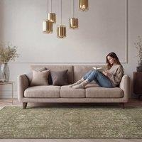 Kukoon Green Living Room Area Rug Traditional Floral Medallion Hallway Runner | Size: 200 cm x 290 cm