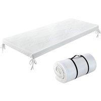 Nordara Camping Mattress Topper RollUp Car Floor Bed Mat in White
