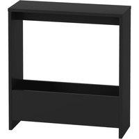 Nordara Slim Narrow Side End Table Sofa Accent Table in Black | Size: 100 cm x 80 cm