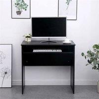 Nordara Black Computer Desk PC Laptop Table Office Study Workstation Gaming