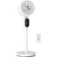 Nordara 20 dB Standing Fan for Bedroom, Pedestal Fan with Oscillating in White