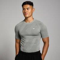 Myprotein MP Men's Tempo Pillar Graphic Seamless T-Shirt - Storm - XS in Grey | Size: Large