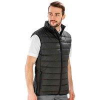Result Men's Promo Core Padded Body Warmer in Black | Size: XS