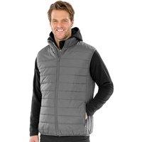 Result Men's Promo Core Padded Body Warmer in Grey | Size: Large