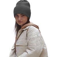 Beechfield Men's Cuffed Oversized Beanie One Size in Charcoal
