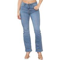 Enzo Women's Comfort Stretch Bootcut Jeans in Light Blue | Size: 10R