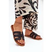 Love Lace Women's Flat Heel Flip Flops Sandals for Everyday Comfort in Black | Size: 6.5