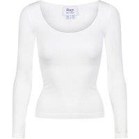 Ruey Women's Essentials Long Sleeve Top Sculpting Stretch Everyday Fit in White | Size: XS