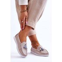Love Lace Women's Classic Tassel Platform Moccasins with Rubber Sole in Pink | Size: 6.5