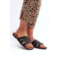 Love Lace Women's Flip Flops Classic Slip On Sandals for Summer Comfort in Black | Size: 5.5