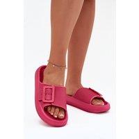 Love Lace Women's Big Star Foam Platform Buckle Adjustable Flip Flops Summer in Pink | Size: 3.5