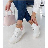 Love Lace Women's Semhar Sport Sneakers with White Rubber Sole & Pink Laces | Size: 3.5