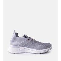 Love Lace Women's Gray Slip On Sport Sneakers Low Profile Rubber Sole Summer in Grey | Size: 5.5