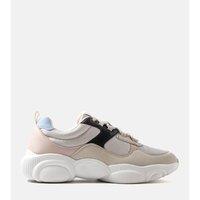 Love Lace Women's Lee Cooper Summer Sports Sneakers Lace Up for Summer Training in Beige | Size: 4.5