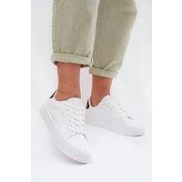Love Lace Women's Big Star Low Cut Sneakers with HIPOLY Insole Breathable in White | Size: 6.5