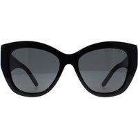 Ralph Lauren Women's Cat Eye Shiny Black Dark Grey RL8175