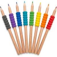 DECORE4U LTD 8 Pack Soft Grip Colouring Pencils Kids School Art Pencil Set
