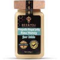 Bee&You Propolis Royal Jelly Raw Honey for Kids Mix 190g in Beige | Size: 300g