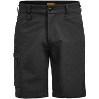 Jobman Men's Service 4 Way Stretch Shorts in Black | Size: 34R