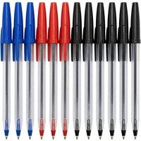 DECORE4U LTD 12 Pack Assorted Ballpoint Pens Smooth Ink Everyday Writing Pens