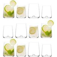 LAV Terra Glassware 12 Piece Set - Clear