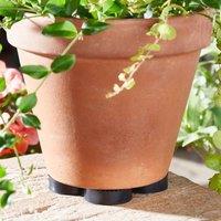 Gainsborough Set of 24 Plant Pot Feet, Made from Rubber, H2 x Dia.5.7cm in Black