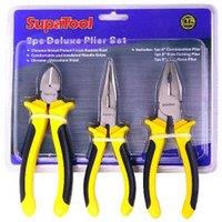 SupaTool Deluxe Plier Set (Pack of 3) in Yellow