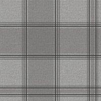 Belgravia Giorgio Checked Wallpaper in Silver