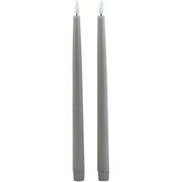 Hill Interiors Luxe Collection Electric Candle Pack of 2 in Grey