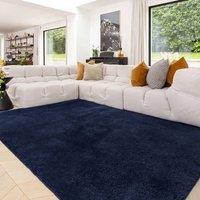 Kukoon Navy Washable Machine Shaggy Rug | Size: 80 cm x 150 cm