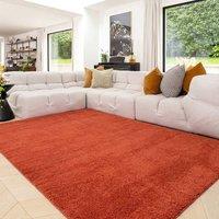 Kukoon Terracotta Machine Washable Wash Soft Shaggy Area Rug | Size: 80 cm x 150 cm