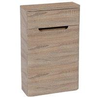 Bathroom Kingdom Monza Oak Back To Wall Toilet Unit 500mm