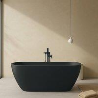 Bathroom Kingdom Nero Black 1650mm Freestanding Bath