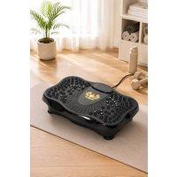 Anti-Slip Vibration Plate with Bands & Remote in Black