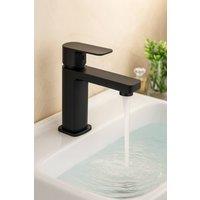 Bathroom Kingdom Wrexham Black Basin Mixer Tap + Waste
