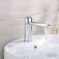 Bathroom Kingdom Risca Chrome Basin Mixer Tap + Waste in Silver