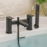 Bathroom Kingdom Swansea Gunmetal Bath Shower Mixer Tap in Grey