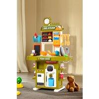 Living and Home Pretend Kitchen Playset 50PCS Toy Accessory Set in Green