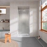 Bathroom Kingdom Shire 6mm Pivot Shower Door 800mm in Silver
