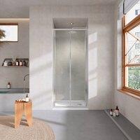 Bathroom Kingdom Shire 6mm Bifold Shower Door 800mm in Silver