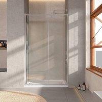 Bathroom Kingdom Shire 6mm Sliding Shower Door 1100mm in Silver